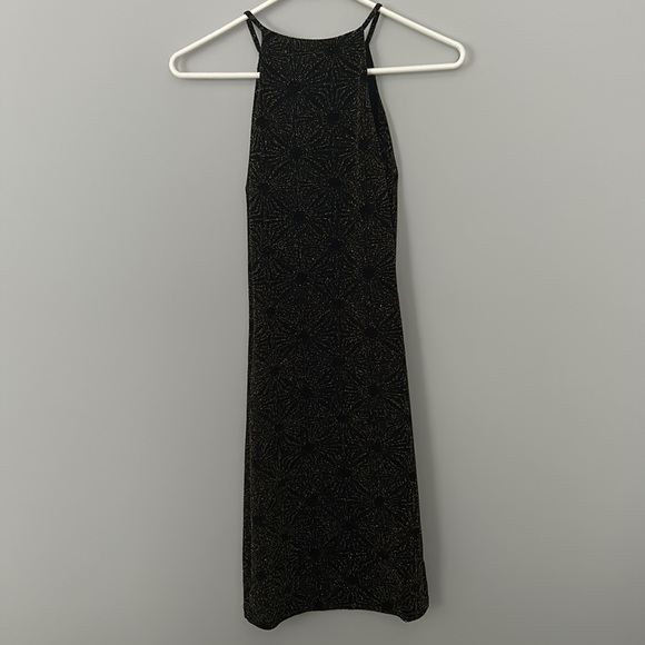 Design Lab Black and Gold Bodycon Dress in Size Medium - Picture 8 of 10